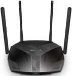 Роутер беспроводной Mercusys MR80X AX3000 10/100/1000BASE-TX черный