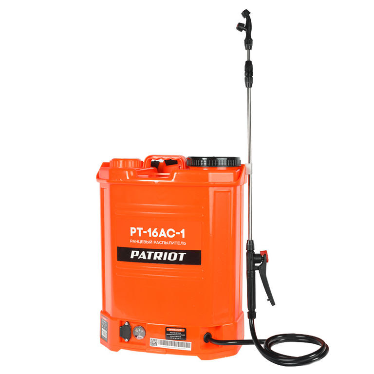 59300a5db20abf17238f57b25ac0bb19.jpg Опрыскиватель Patriot PT-12AC аккум. ранц. 12л оранжевый (755302530)