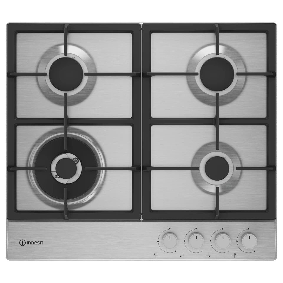 59d0ee28356c4c8fb4a8efc4b7387ef8.jpg Газовая варочная поверхность Indesit THPM 642 W/IX/I нержавеющая сталь