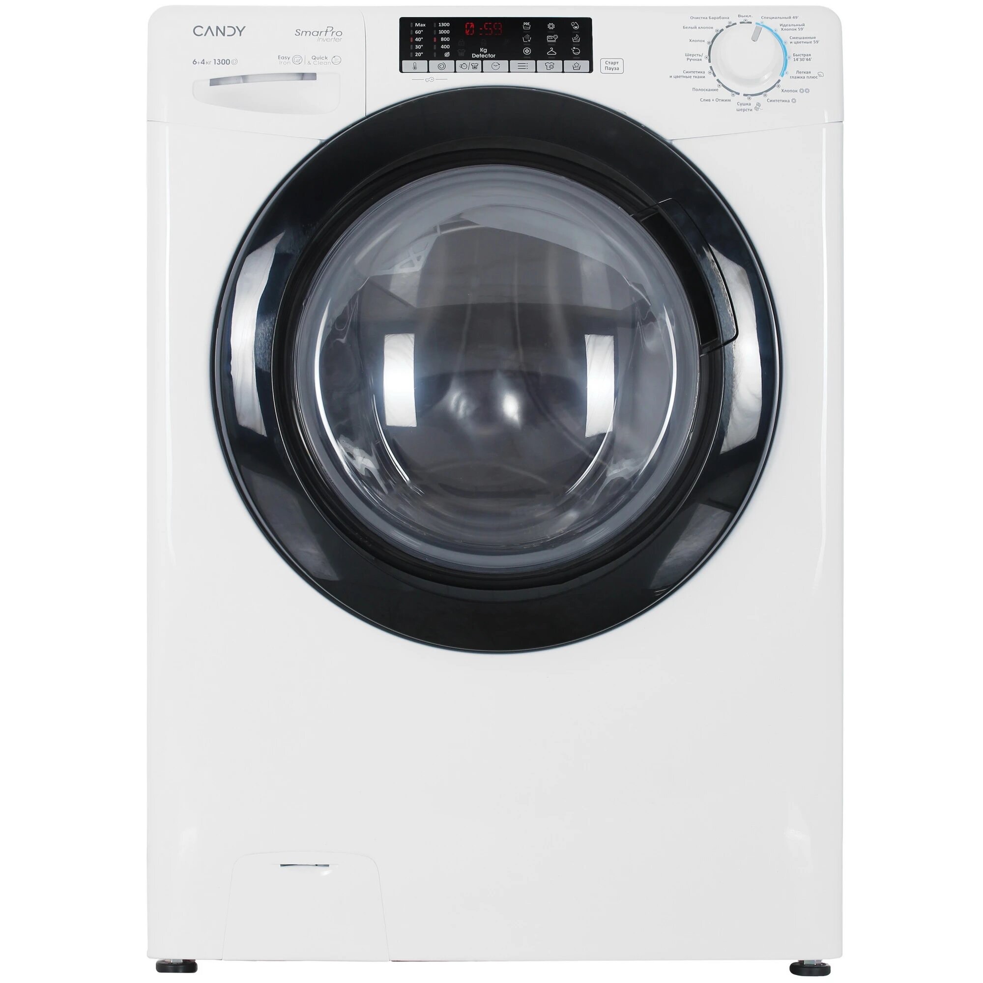 5df12d08544b7e0526e94469a186ea37.jpg Стиральная машина Candy Smart Pro Inverter CSOW43 646TWMB-07 кл.:A+++ фронт. макс.:6кг (с сушкой) бе