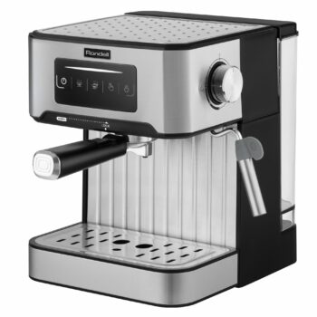 Кофеварка рожковая Rondell RDE-1106 850Вт серебристый