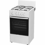 Плита Газовая Darina S GM 441 001 W белый/черный (без крышки) реш.сталь
