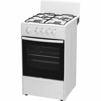 Плита Газовая Darina S GM 441 001 W белый/черный (без крышки) реш.сталь