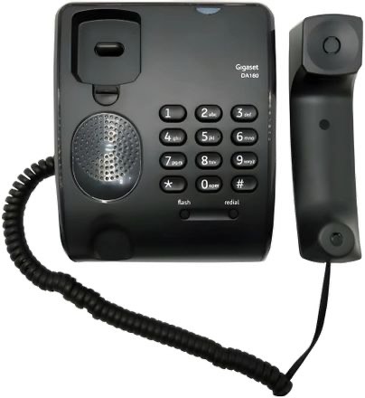 786088008de958d18388177f8e234532.jpg Телефон проводной Gigaset DA180 черный