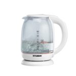 Чайник Hyundai HYK-S3808 1.7л. 2200Вт белый корп.:стекло