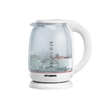 Чайник Hyundai HYK-S3808 1.7л. 2200Вт белый корп.:стекло