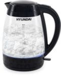 Чайник Hyundai HYK-G4505 2л. 2200Вт черный корп.:стекло/пластик