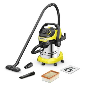 Строительный пылесос Karcher WD 5 S V-25/5/22 1100Вт (уборка: сухая/сбор воды/выдув) желтый