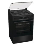 Плита Комбинированная Gorenje GK6C44BF черный (стеклянная крышка) реш.чугун
