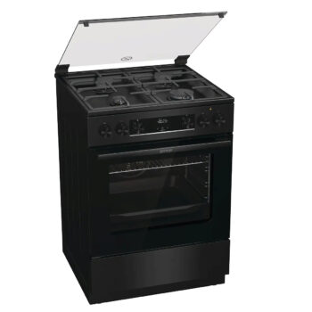 Плита Комбинированная Gorenje GK6C44BF черный (стеклянная крышка) реш.чугун