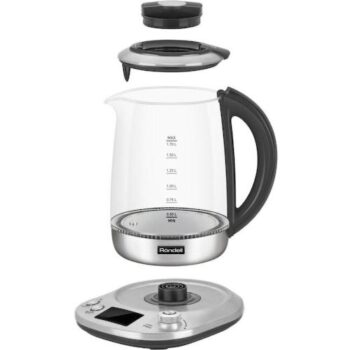 Чайник Rondell RDE-1003 1.7л. 2200Вт черный корп.:стекло/металл
