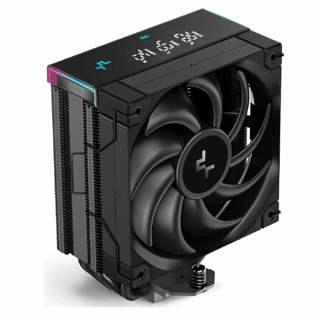 8bce53a2b4cd10fd0d6c477b4968d167.jpg Устройство охлаждения(кулер) Deepcool AK400 Soc-AM5/AM4/1200/1700/1851 серебристый 4-pin 29-29dB Al+