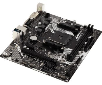 Материнская плата Asrock B450M-HDV R4.0 Soc-AM4 AMD B450 2xDDR4 mATX AC`97 8ch(7.1) GbLAN RAID+VGA+D