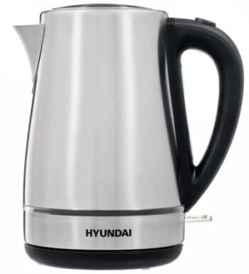 Чайник Hyundai HYK-S3020 1.7л. 2200Вт серебристый/черный корп.:металл/пластик