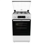 Плита Комбинированная Gorenje GK5C42WF-B белый (металлическая крышка) реш.чугун