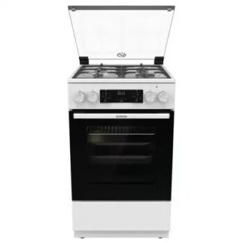Плита Комбинированная Gorenje GK5C42WF-B белый (металлическая крышка) реш.чугун