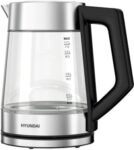 Чайник Hyundai HYK-G7405 1.7л. 2200Вт черный/серебристый корп.:стекло
