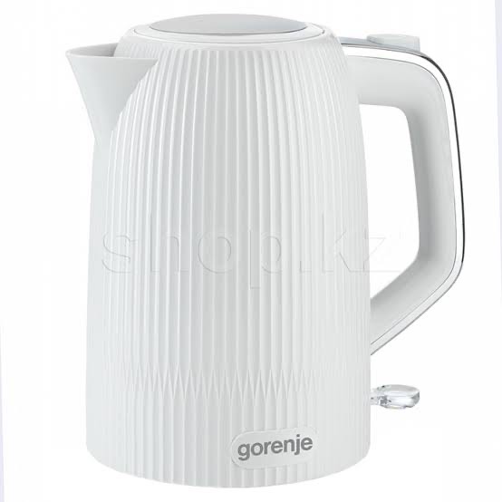 a23013f5a85b6843ab1bf7ff9fc9a8ab.jpg Чайник Gorenje K17DPW 1.7л. 2200Вт белый/серебристый корп.:металл/пластик