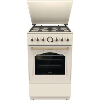 Плита Газовая Gorenje GG5A21BEF бежевый (стеклянная крышка) реш.чугун