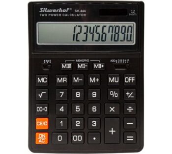 Калькулятор настольный Silwerhof SH-444 черный 12-разр.