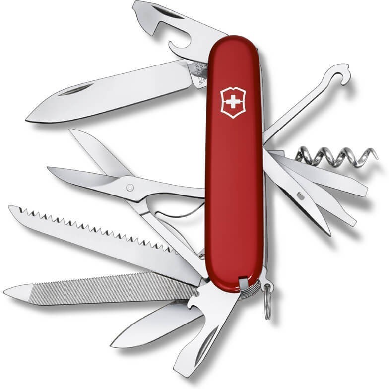a916c79a93d9297ca1837aea779e6993.jpg Нож перочинный Victorinox Ranger (1.3763) 91мм 21функц. красный карт.коробка