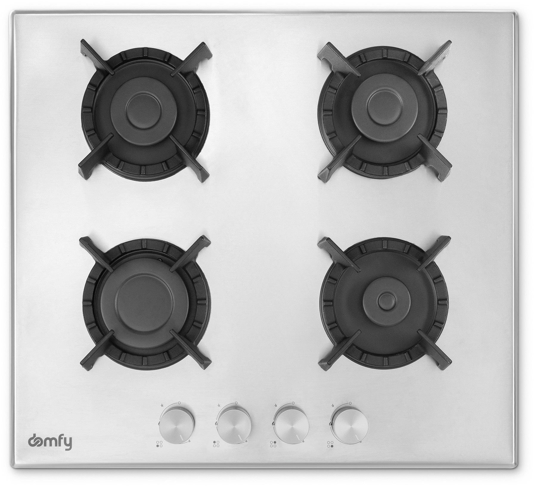acaab7f20ccd1d985a993fbaf1b27695.jpg Газовая варочная поверхность Domfy DM6430GH IX серебристый