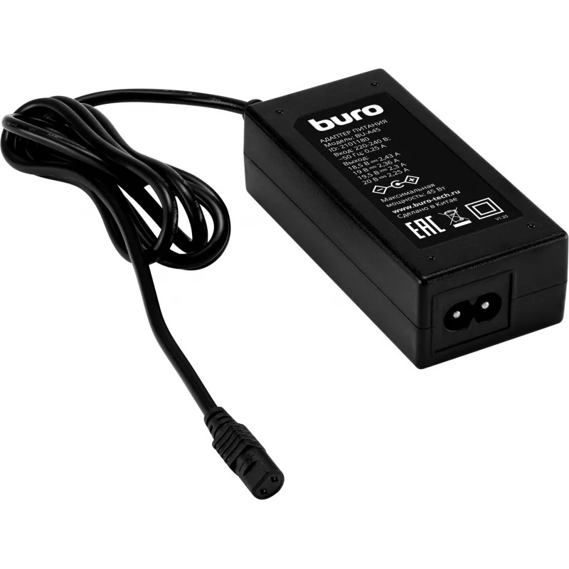 b38f94f73a74f475134ab5793a7b1927.jpg Блок питания Buro BU-A45W автоматический 45W 18.5V-20V 8-коннект. 2.3A от бытовой электросети