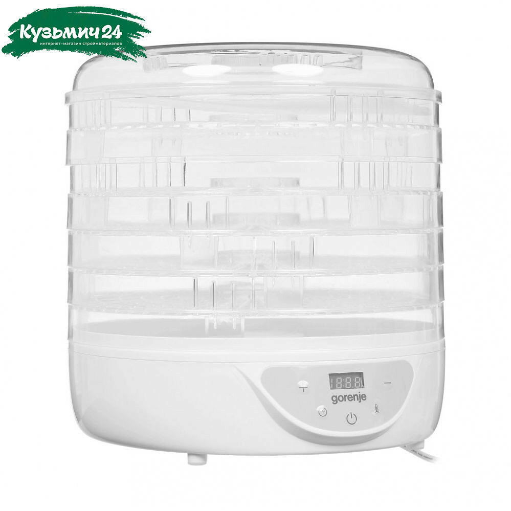 babf7b9d06f0b627f6b676705aeaee48.jpg Сушка для фруктов и овощей Gorenje FDK24DW 5под. 240Вт белый