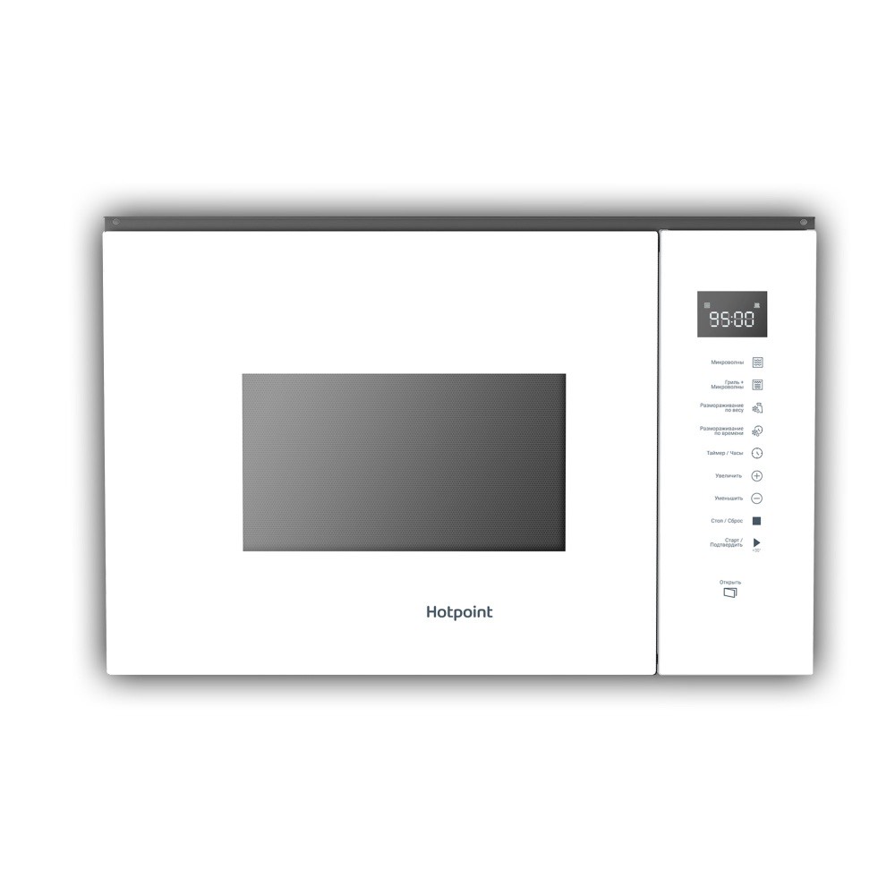 cbbb553b1db27edf9a2e7e6dbff9678e.jpg Микроволновая Печь Hotpoint MF25G WH H 25л. 900Вт белый (встраиваемая)