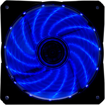 Вентилятор Digma DFAN-LED-BLUE RGB 120х120x25 черный 3-pin 4-pin (Molex) Ret