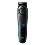 Триммер Braun BT3240 черный/голубой 6Вт (насадок в компл:2шт)
