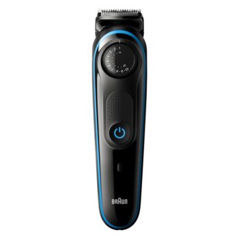 Триммер Braun BT3240 черный/голубой 6Вт (насадок в компл:2шт)