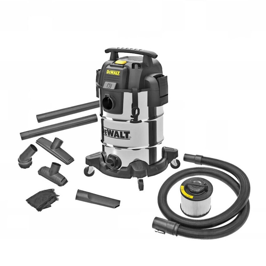 d3e69320eb3655169b246f90270b66cd.jpg Строительный пылесос DeWalt DXV30SAPTA 750Вт (уборка: сухая/влажная/выдув/сбор воды) серебристый