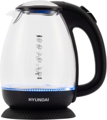 Чайник Hyundai HYK-G3804 1.7л. 2200Вт черный корп.:стекло