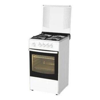 Плита Газовая Darina 1B1 GM 441 018 W белый/черный (стеклянная крышка) реш.чугун