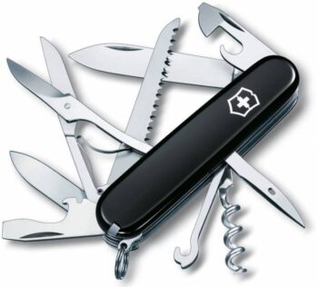 Нож перочинный Victorinox Huntsman (1.3713.3) 91мм 15функц. черный карт.коробка