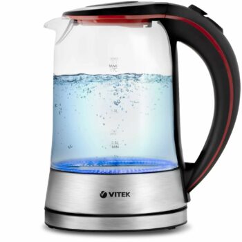 Чайник Vitek VT-7009 1.7л. 2200Вт прозрачный корп.:стекло
