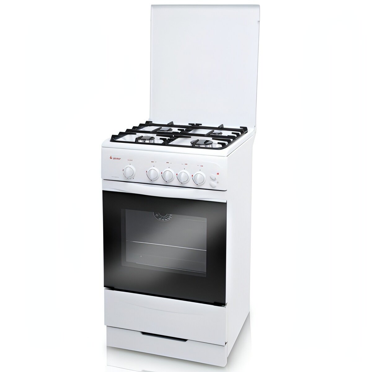 de00d807772844f89d4803fb21efc922.jpg Плита Газовая Gefest CG 50М02 К73 белый (без крышки) реш.чугун