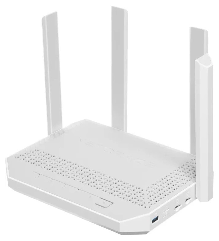 ded567514fb884e7dfb1010a3b847bee.jpg Роутер беспроводной Keenetic Netcraze Hopper 4G+ (NC-2312) AX3000 10/100/1000BASE-TX/4G cat.6 белый
