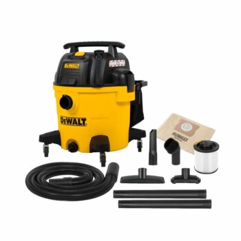Строительный пылесос DeWalt DXV34PTA 1200Вт (уборка: сухая/влажная/выдув/сбор воды) желтый