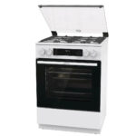 Плита Газовая Gorenje GGI6C21WF белый (стеклянная крышка) реш.чугун