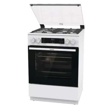 Плита Газовая Gorenje GGI6C21WF белый (стеклянная крышка) реш.чугун
