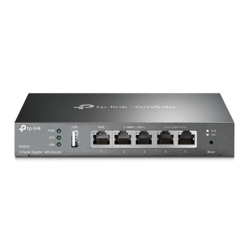 f2b120d867ae0848f7fb1d80707126ee.jpg Межсетевой экран TP-Link SafeStream ER605 10/100/1000BASE-TX черный