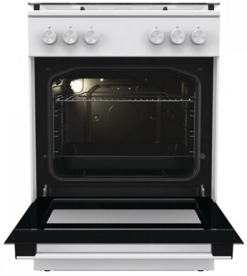 Плита Газовая Gorenje GG6A11WF белый (стеклянная крышка) реш.чугун