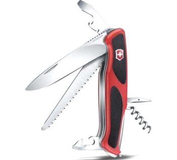 Нож перочинный Victorinox RangerGrip 55 (0.9563.C) 130мм 12функц. красный/черный карт.коробка
