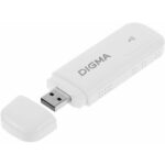 Модем 3G/4G Digma Dongle Wi-Fi DW1960 USB Wi-Fi Firewall +Router внешний белый