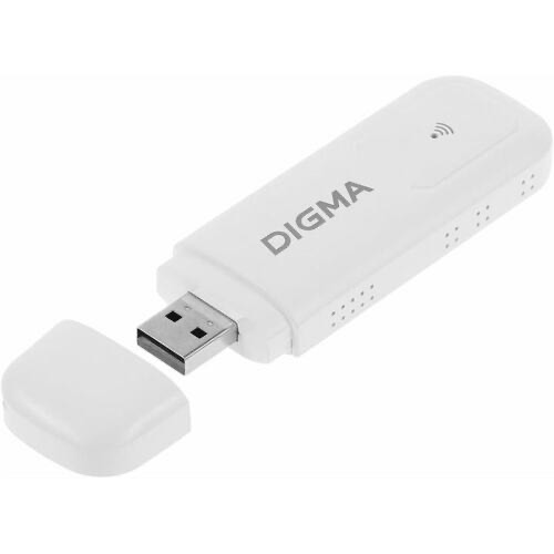 fd629516d2aa2bb2562e4fadb2aa27a1.jpg Модем 3G/4G Digma Dongle Wi-Fi DW1960 USB Wi-Fi Firewall +Router внешний белый